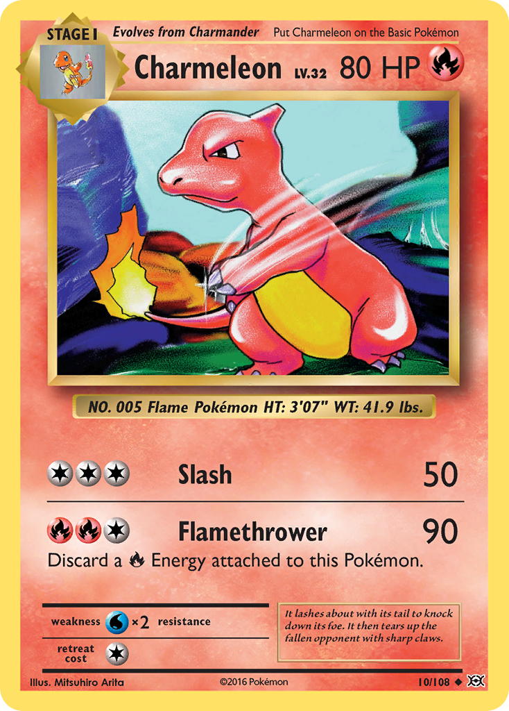 Charmeleon (10/108) [XY: Evolutions] Reverse Holofoil