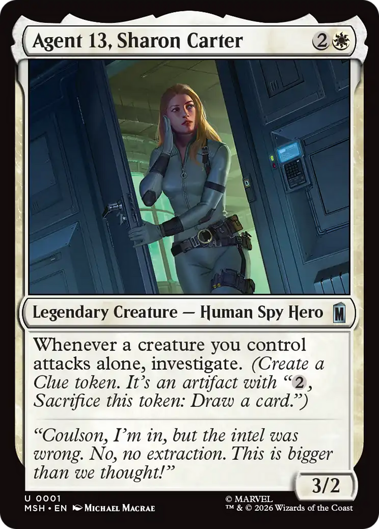 Agent 13, Sharon Carter [Marvel Super Heroes] Foil
