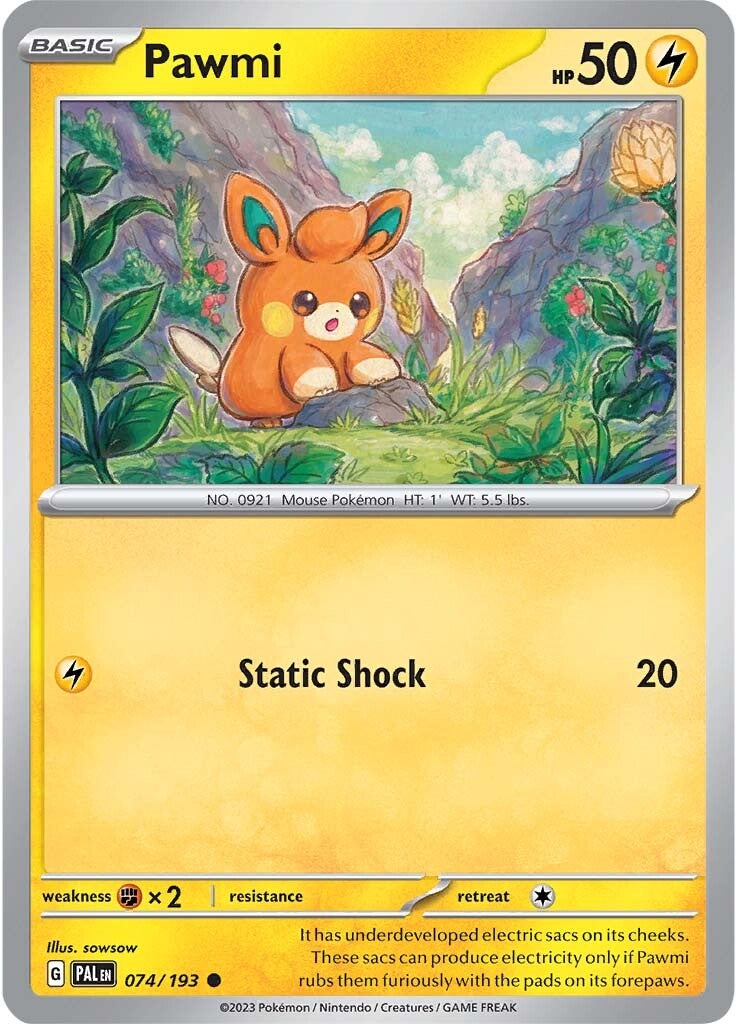 Pawmi (074/193) [Scarlet & Violet: Paldea Evolved] Reverse Holofoil