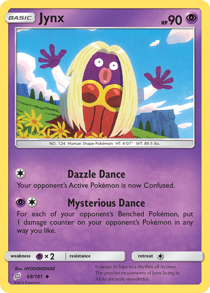 Jynx (68/181) [Sun & Moon: Team Up] Reverse Holofoil