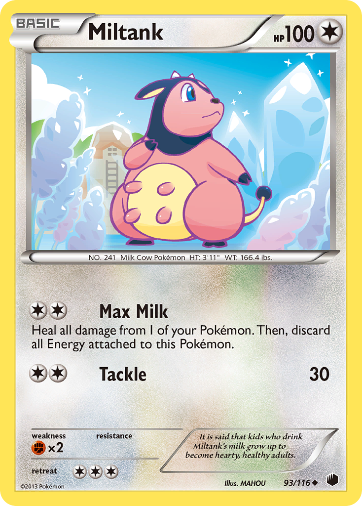 Miltank (93/116) [Black & White: Plasma Freeze] Reverse Holofoil