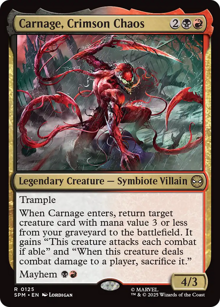Carnage, Crimson Chaos [Marvel's Spider-Man] Foil