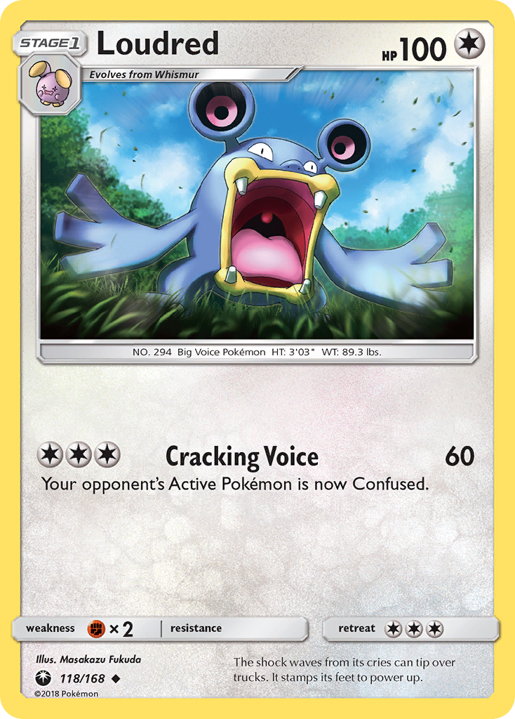 Loudred (118/168) [Sun & Moon: Celestial Storm] Reverse Holofoil