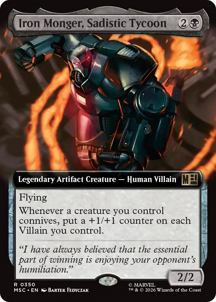 Iron Monger, Sadistic Tycoon (Extended Art) [Marvel Super Heroes Commander] Foil