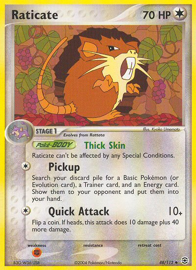 Raticate (48/112) [EX: FireRed & LeafGreen] Reverse Holofoil