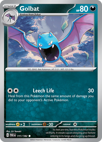 Golbat (111/182) [Scarlet & Violet: Paradox Rift] Reverse Holofoil