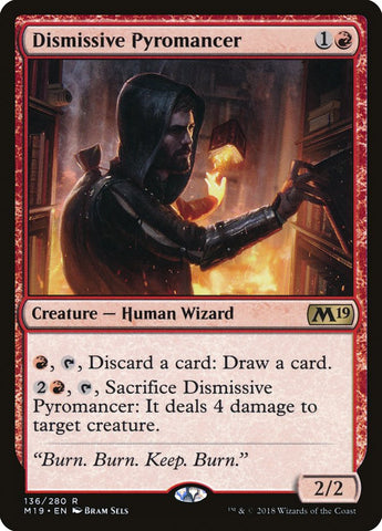 Dismissive Pyromancer [Core Set 2019] Foil
