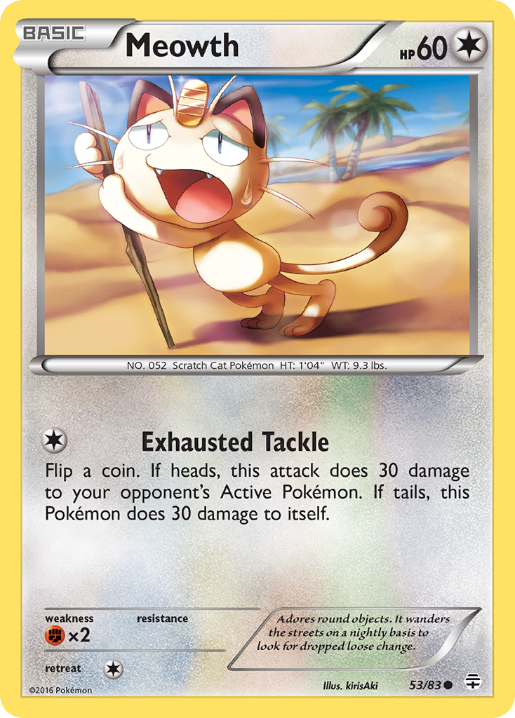 Meowth (53/83) [XY: Generations] Reverse Holofoil