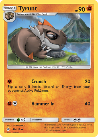 Tyrunt (68/131) [Sun & Moon: Forbidden Light] Reverse Holofoil