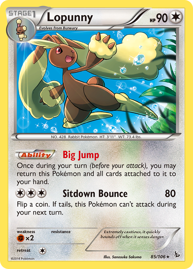 Lopunny (85/106) [XY: Flashfire] Reverse Holofoil
