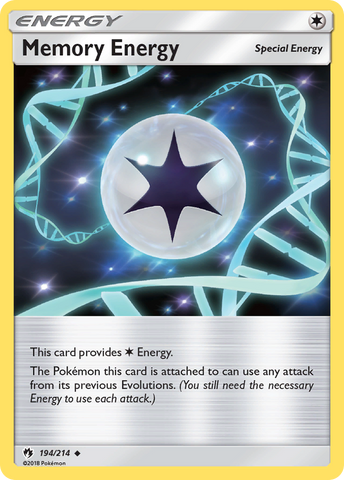 Memory Energy (194/214) [Sun & Moon: Lost Thunder] Reverse Holofoil