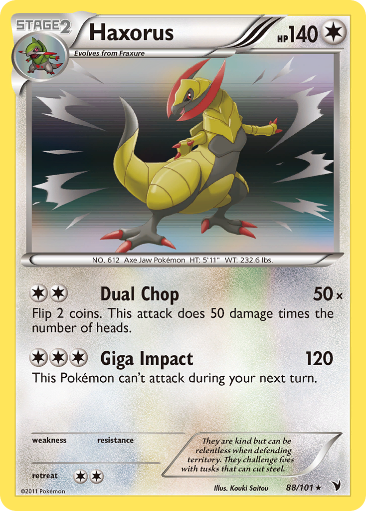 Haxorus (88/101) [Black & White: Noble Victories] Reverse Holofoil