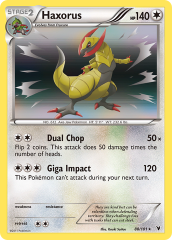 Haxorus (88/101) [Black & White: Noble Victories] Reverse Holofoil