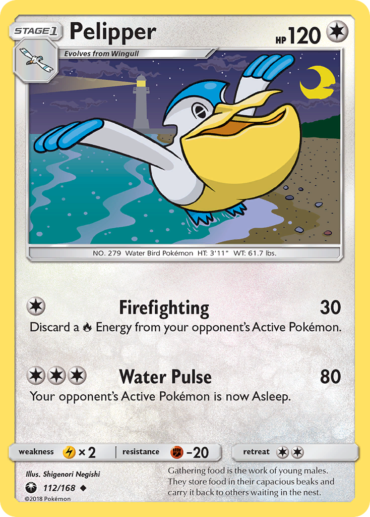 Pelipper (112/168) [Sun & Moon: Celestial Storm] Reverse Holofoil