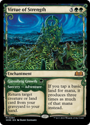 Virtue of Strength // Garenbrig Growth (Showcase) [Wilds of Eldraine] Foil