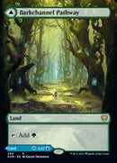 Barkchannel Pathway // Tidechannel Pathway (Borderless Alternate Art) [Kaldheim] Foil