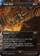 Nasty End (Borderless Alternate Art) [The Lord of the Rings: Tales of Middle-Earth] Foil