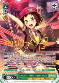 "Act, Don't Think!" Tsugumi Hazawa (BD/W54-E036SPMa SPM) [BanG Dream! Girls Band Party!]