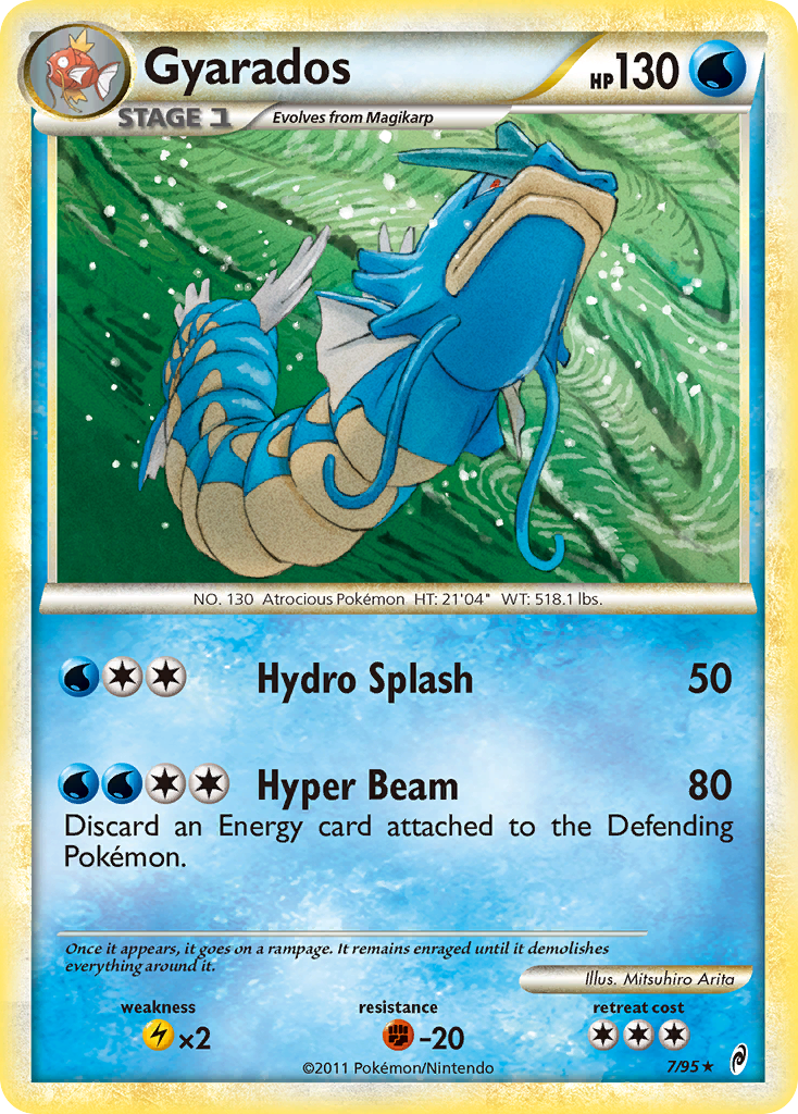 Gyarados (7/95) [HeartGold & SoulSilver: Call of Legends] Reverse Holofoil
