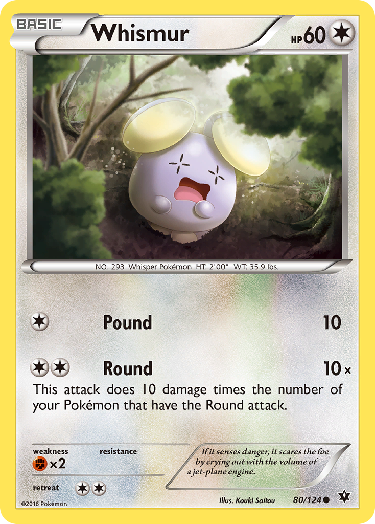 Whismur (80/124) [XY: Fates Collide] Reverse Holofoil