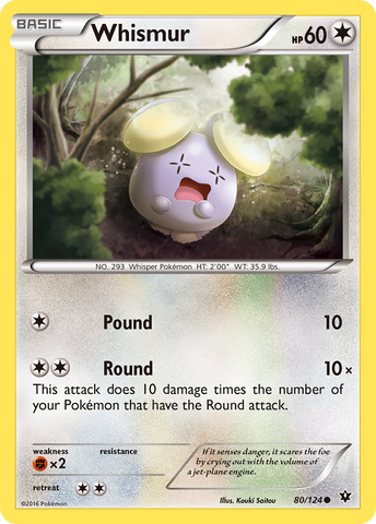 Whismur (80/124) [XY: Fates Collide] Reverse Holofoil