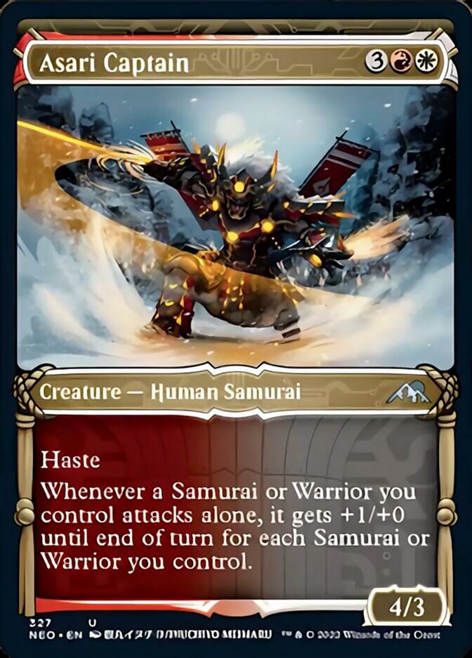 Asari Captain (Showcase Samurai) [Kamigawa: Neon Dynasty] Foil