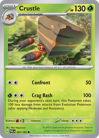 Crustle (007/182) [Scarlet & Violet: Paradox Rift] Reverse Holofoil