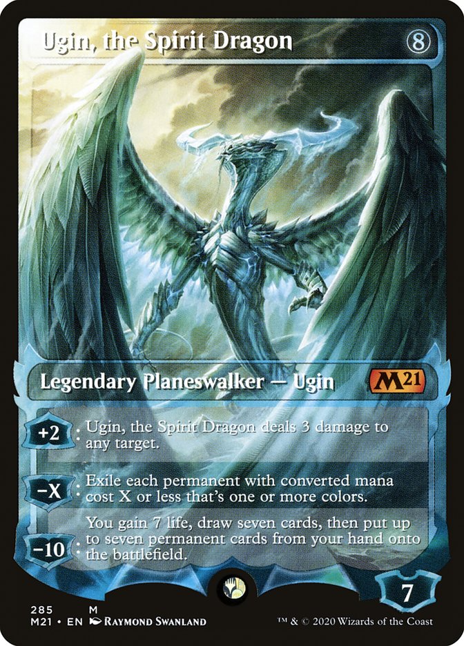 Ugin, the Spirit Dragon (285) (Extended Art) [Core Set 2021] Foil