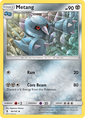 Metang (84/145) [Sun & Moon: Guardians Rising] Reverse Holofoil