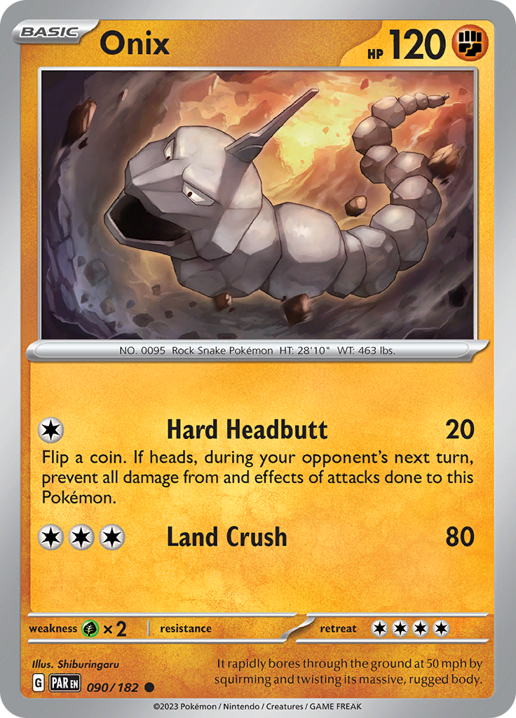 Onix (090/182) [Scarlet & Violet: Paradox Rift] Reverse Holofoil