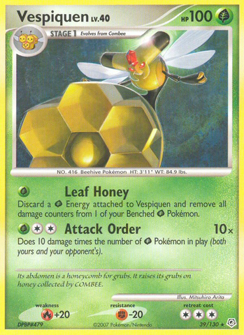 Vespiquen (39/130) [Diamond & Pearl: Base Set] Reverse Holofoil