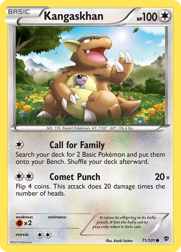 Kangaskhan (71/101) [Black & White: Plasma Blast] Reverse Holofoil