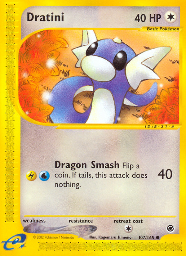 Dratini (107/165) [Expedition: Base Set] Reverse Holofoil