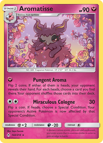 Aromatisse (142/214) [Sun & Moon: Unbroken Bonds] Reverse Holofoil