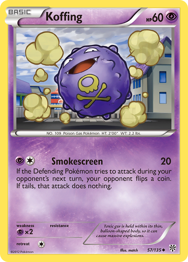 Koffing (57/135) [Black & White: Plasma Storm] Reverse Holofoil
