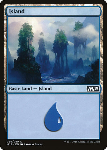 Island (268) [Core Set 2019] Foil