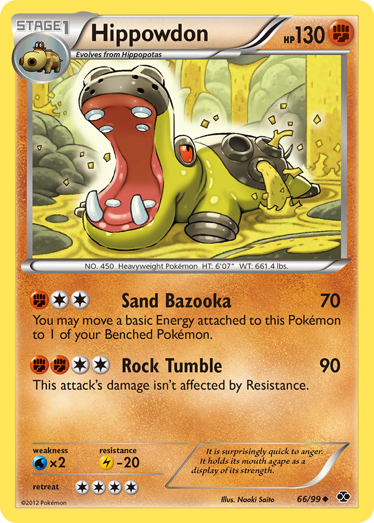 Hippowdon (66/99) [Black & White: Next Destinies] Reverse Holofoil