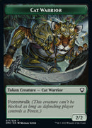 Cat Warrior Token [Dominaria United Commander Tokens] Foil