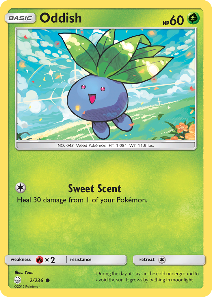 Oddish (2/236) [Sun & Moon: Cosmic Eclipse] Reverse Holofoil