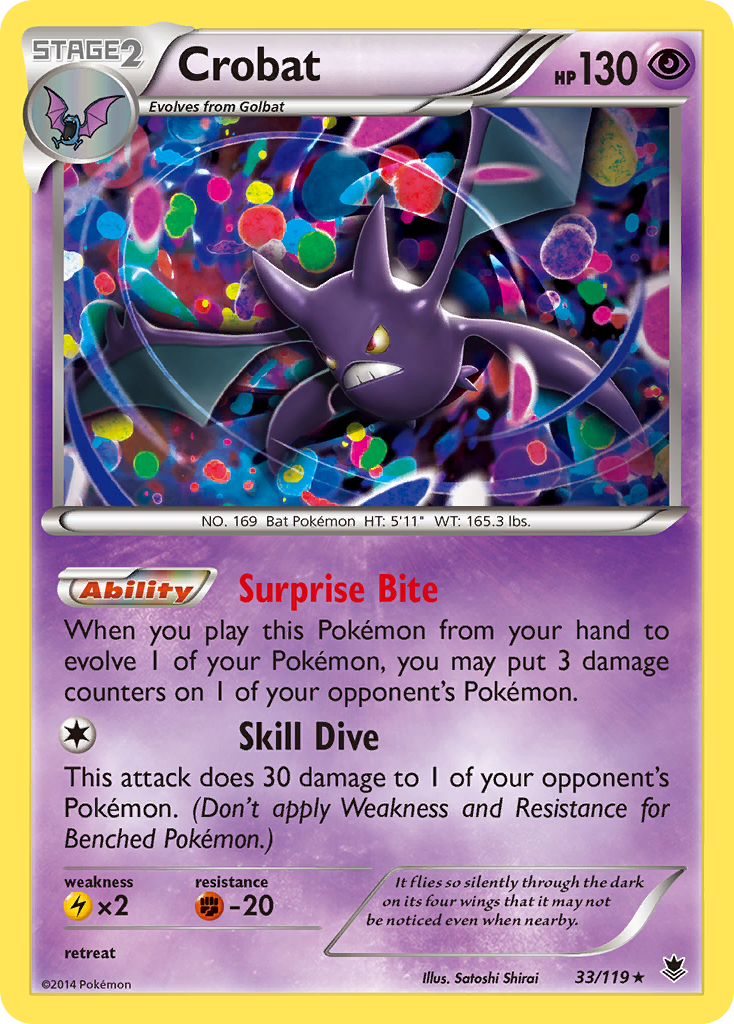 Crobat (33/119) [XY: Phantom Forces] Reverse Holofoil