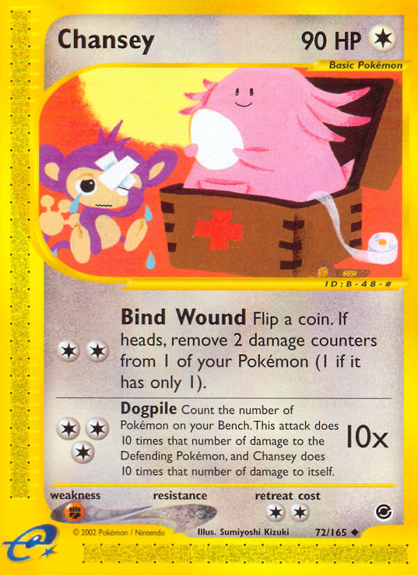 Chansey (72/165) [Expedition: Base Set] Reverse Holofoil