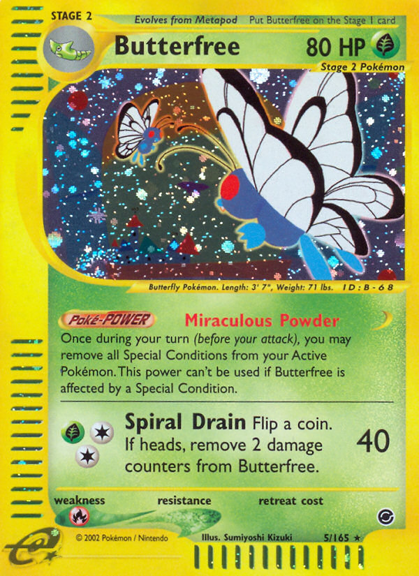 Butterfree (5/165) [Expedition: Base Set] Reverse Holofoil