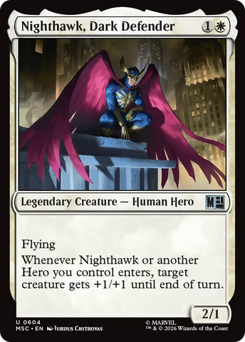 Nighthawk, Dark Defender [Marvel Super Heroes Commander] Foil