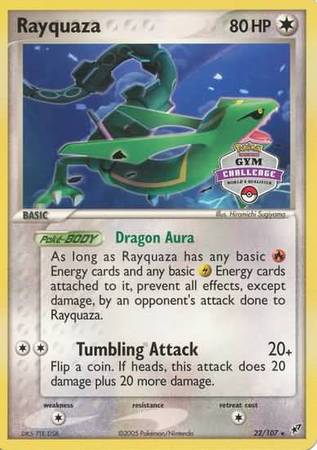 Rayquaza (22/107) (Gym Challenge Promo) [EX: Deoxys] Holofoil