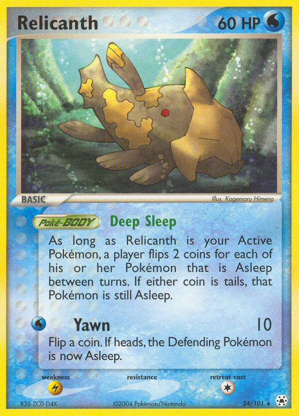 Relicanth (24/101) [EX: Hidden Legends] Reverse Holofoil