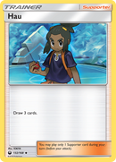 Hau (132/168) [Sun & Moon: Celestial Storm] Reverse Holofoil