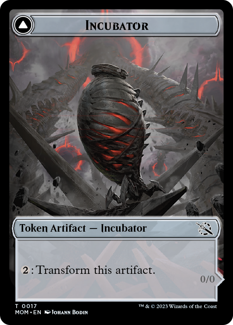 Incubator // Phyrexian (17) Double-Sided Token [March of the Machine Tokens] Foil
