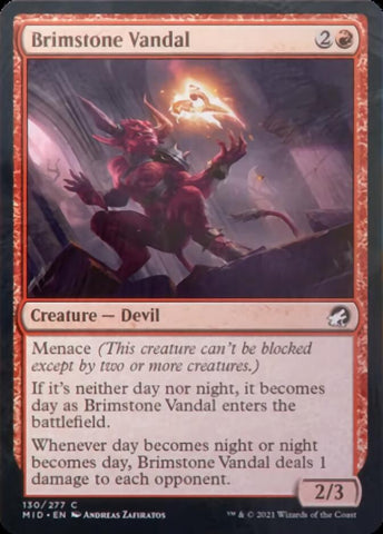 Brimstone Vandal [Innistrad: Midnight Hunt] Foil
