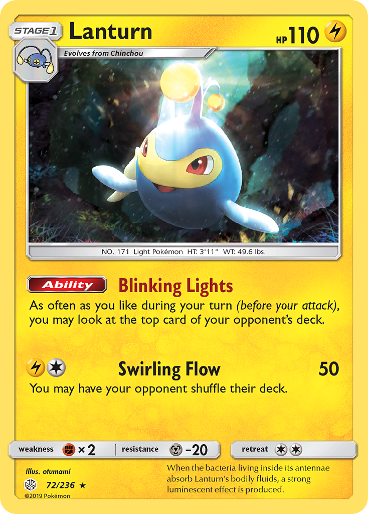 Lanturn (72/236) [Sun & Moon: Cosmic Eclipse] Reverse Holofoil