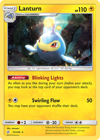 Lanturn (72/236) [Sun & Moon: Cosmic Eclipse] Reverse Holofoil